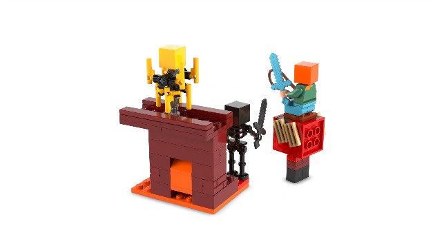 Amazon.co.jp: レゴ(LEGO) マインクラフト ネザーの溶岩バトル